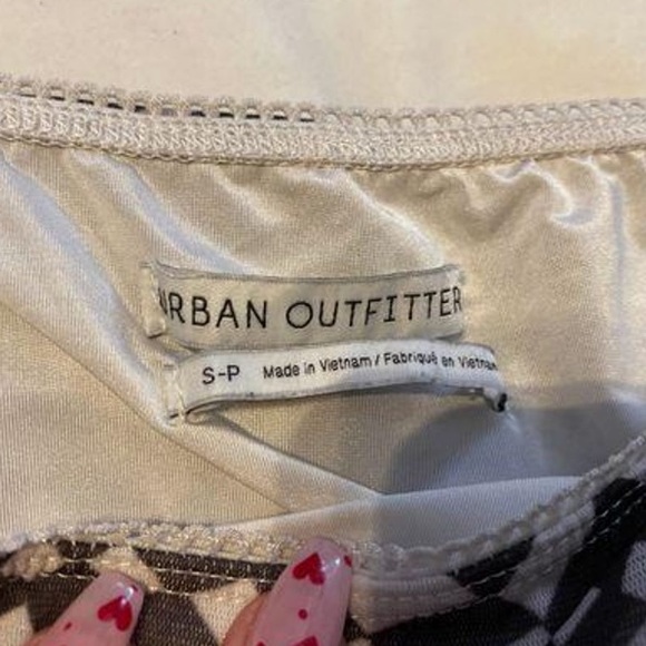 urban outfitters MESH checkerboard skirt! - Picture 2 of 2